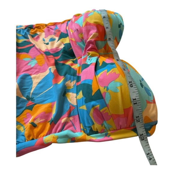 Anne Cole Strapless Floral Bandeau Tankini Top with straps Size Small NEW - Picture 12 of 13